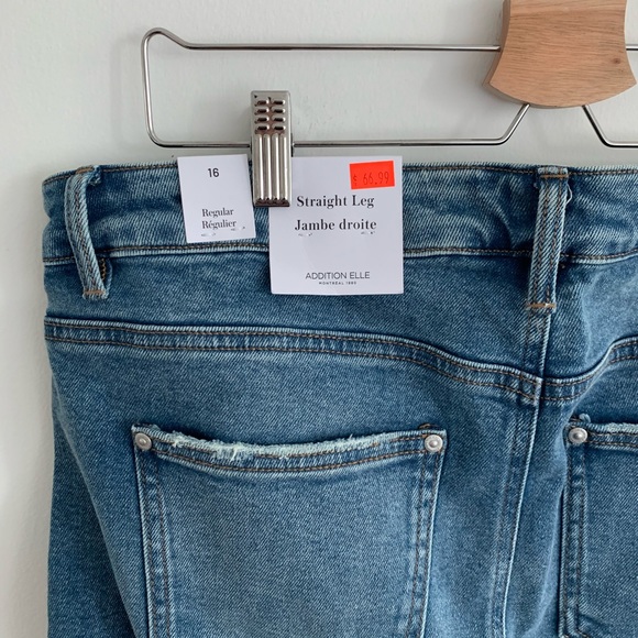 Addition Elle -Premium Denim - Straight Leg Jeans - Picture 4 of 4